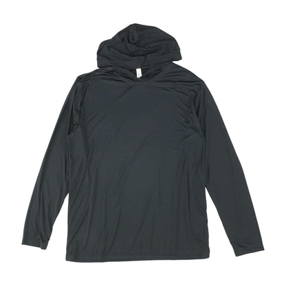 Black Solid Active Pullover