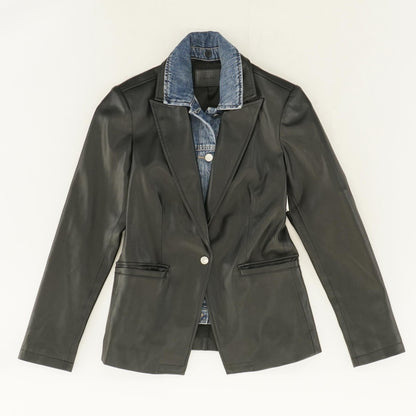 Black Solid Blazer