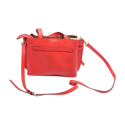 Red Leather Shoulder Bag