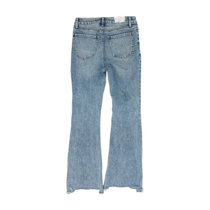 Blue Solid High Rise Jeans