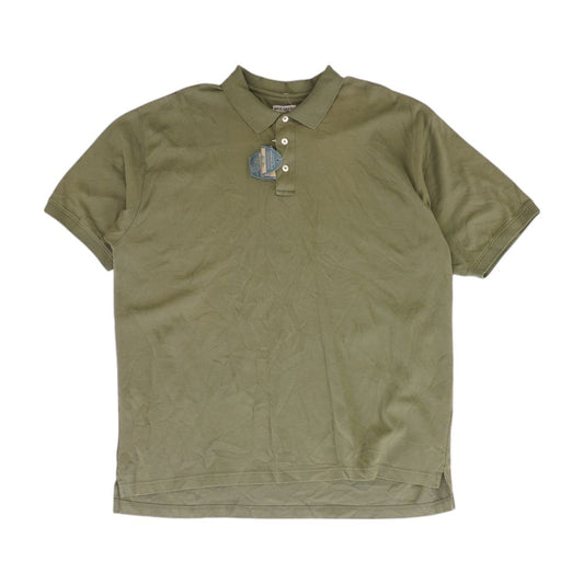 Green Solid Short Sleeve Polo