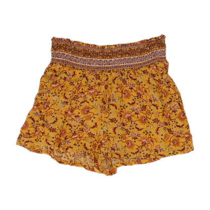 Yellow Floral Shorts