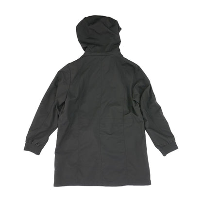 Black Solid Rain Coat