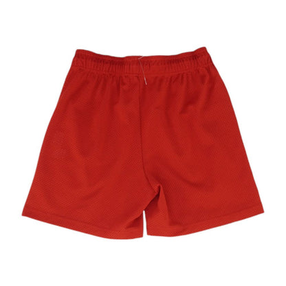 Red Solid Active Shorts