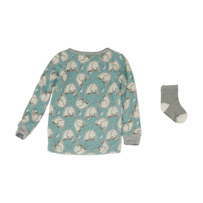 Blue Animal Pajama Top