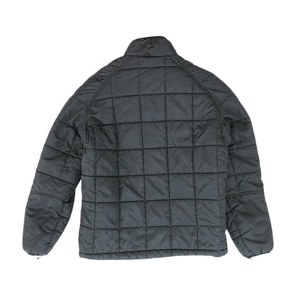 Black Solid Puffer Jacket