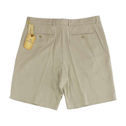 Khaki Herringbone Chino Shorts