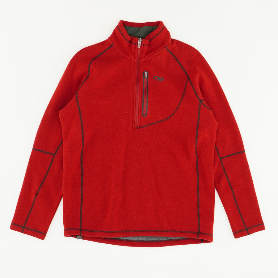 Red Solid 1/4 Zip | Unclaimed Baggage