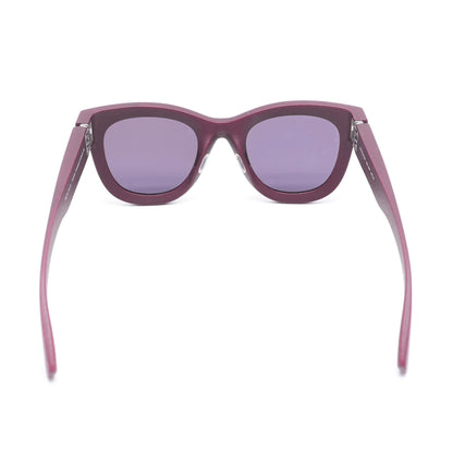 Burgundy Sun Dew Square Sunglasses