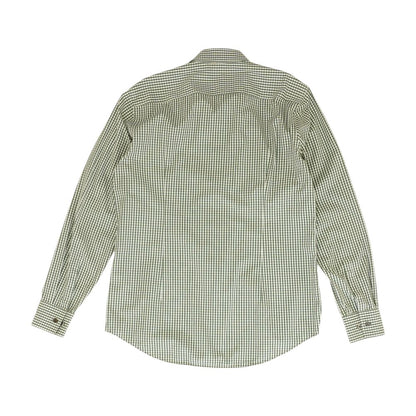 Green Check Long Sleeve Button Down