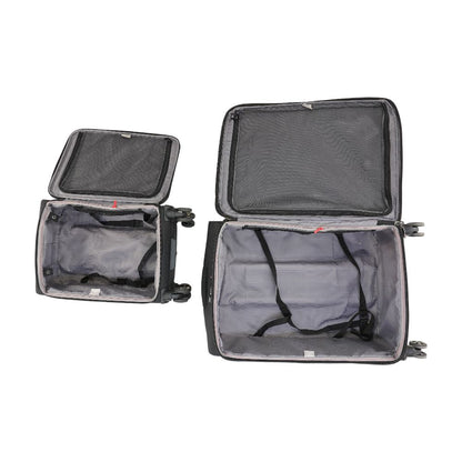 Black Softside Suitcase Set