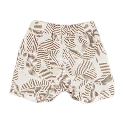 Brown Graphic Short Set