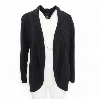 Black Solid Cardigan Sweater