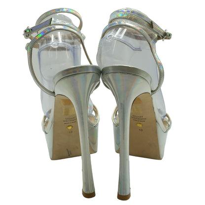 Silver Platform Heels