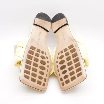 The Lido Flat Yellow Casual Slide Sandals