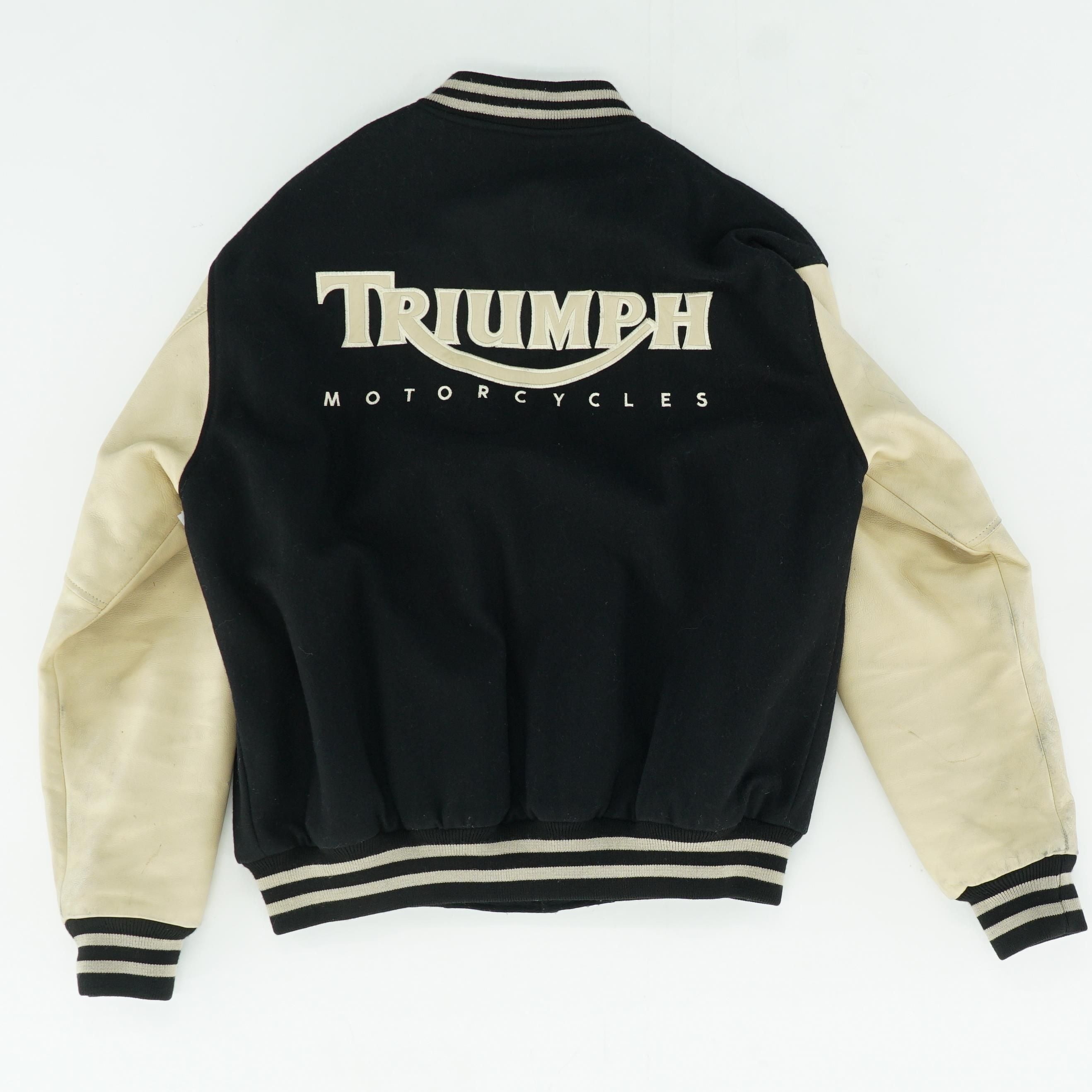 90's Trumph Motorcycles Varsity Jacket – Unclaimed Baggage