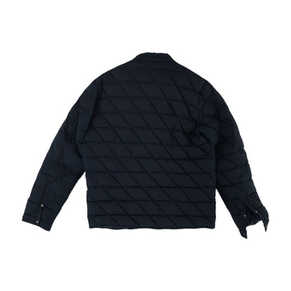 Navy Solid Puffer Jacket