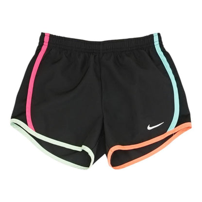 Black Solid Active Shorts