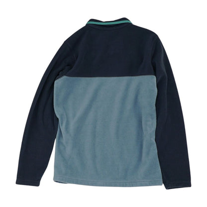 Blue Color Block 1/4 Zip Pullover