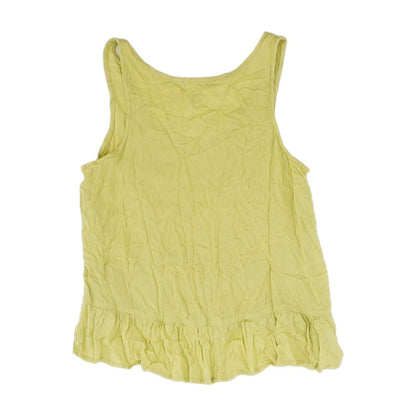 Green Solid Sleeveless Blouse