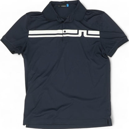 Navy Solid Short Sleeve Polo