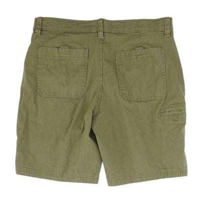 Green Solid Chino Shorts