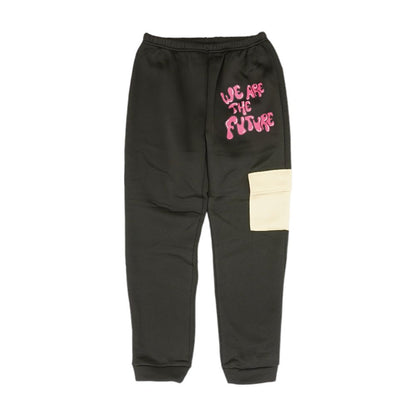 Black Color Block Sweatpants Pants