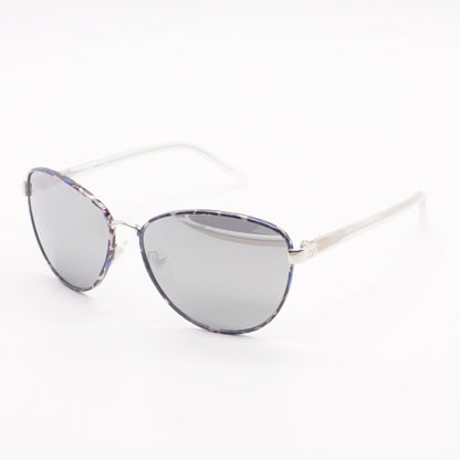 Peyton Black Round Mirrored Lens Sunglasses