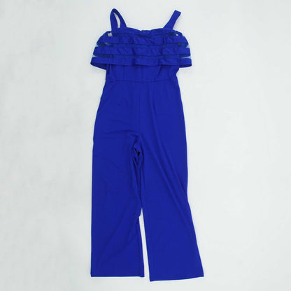 Blue Solid Jumpsuit