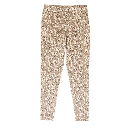 Beige Animal Print Leggings