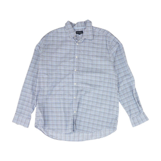 Blue Check Long Sleeve Button Down