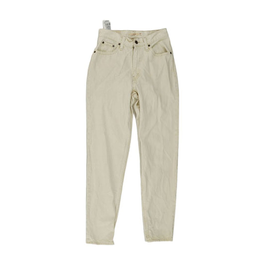 Ivory Solid Mom Jeans