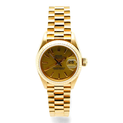 Women's President Oyster Perpetual Datejust 18K Gold Watch