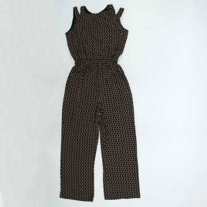 Black Geometric Jumpsuit