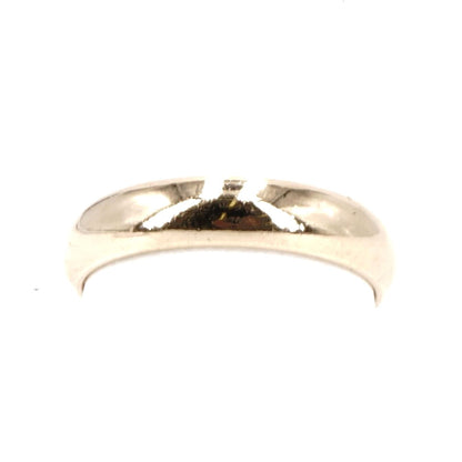 14K Gold Half Round Band