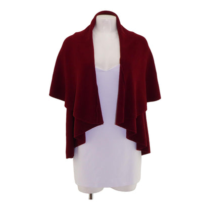 Maroon Solid Cape Sweater