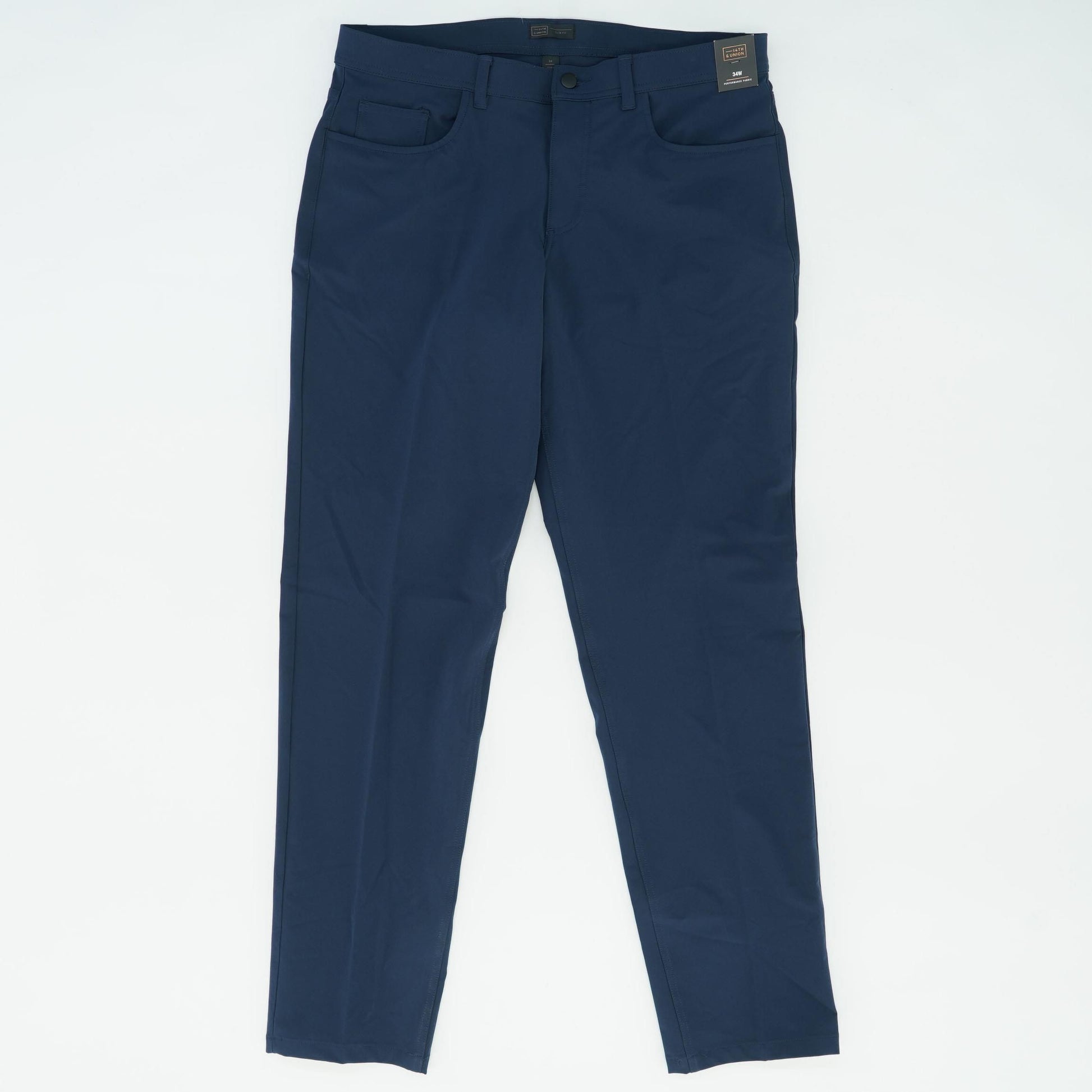 Navy Solid Active Pants – Unclaimed Baggage