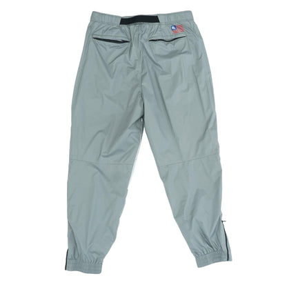 Gray Solid Active Pants