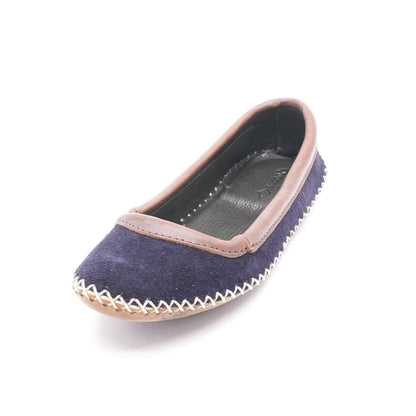 Campadrille Navy Ballet Flat Flats