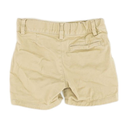 Beige Solid Chino Shorts