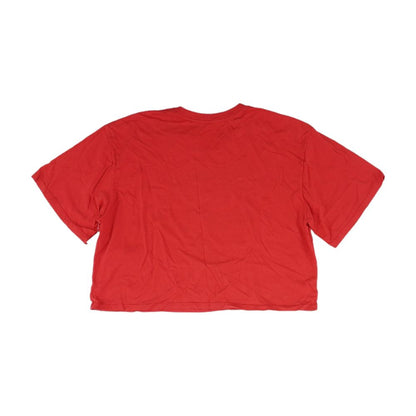 Red Solid Crewneck T-Shirt