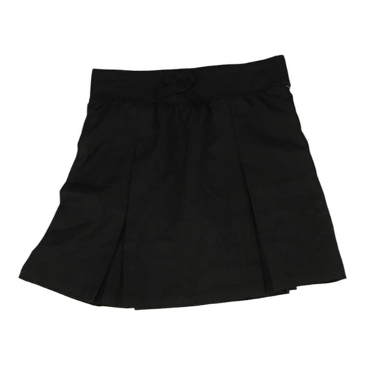 Black Solid Skort Skirt