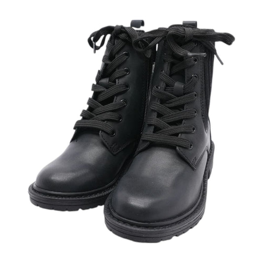 Black Textile Boot Shoes