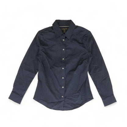 Navy Solid Button Down