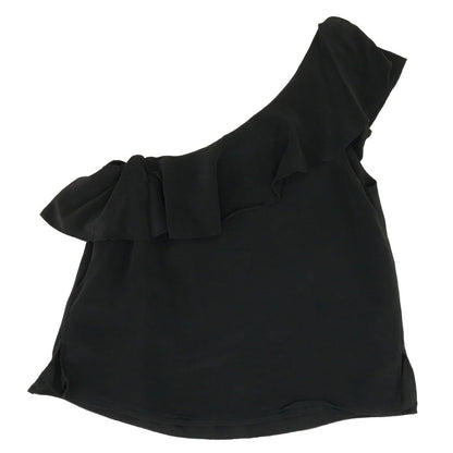 Black Solid Sleeveless Blouse