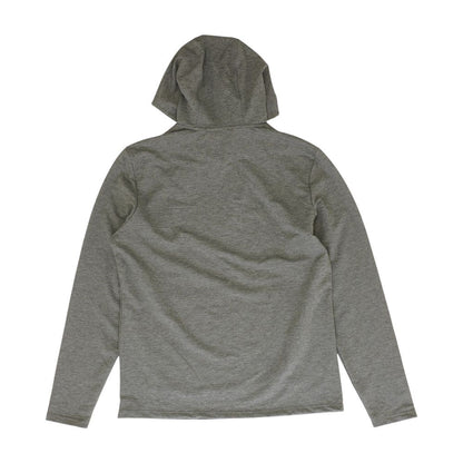 Gray Solid Hoodie Pullover