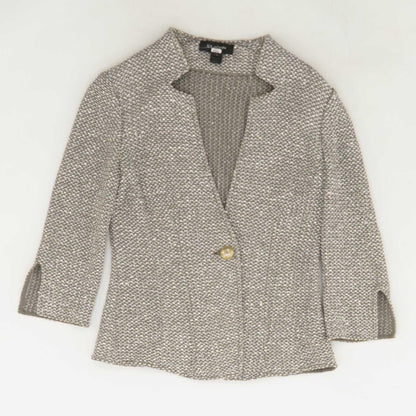 Chunky Knit Single Breasted Blazer