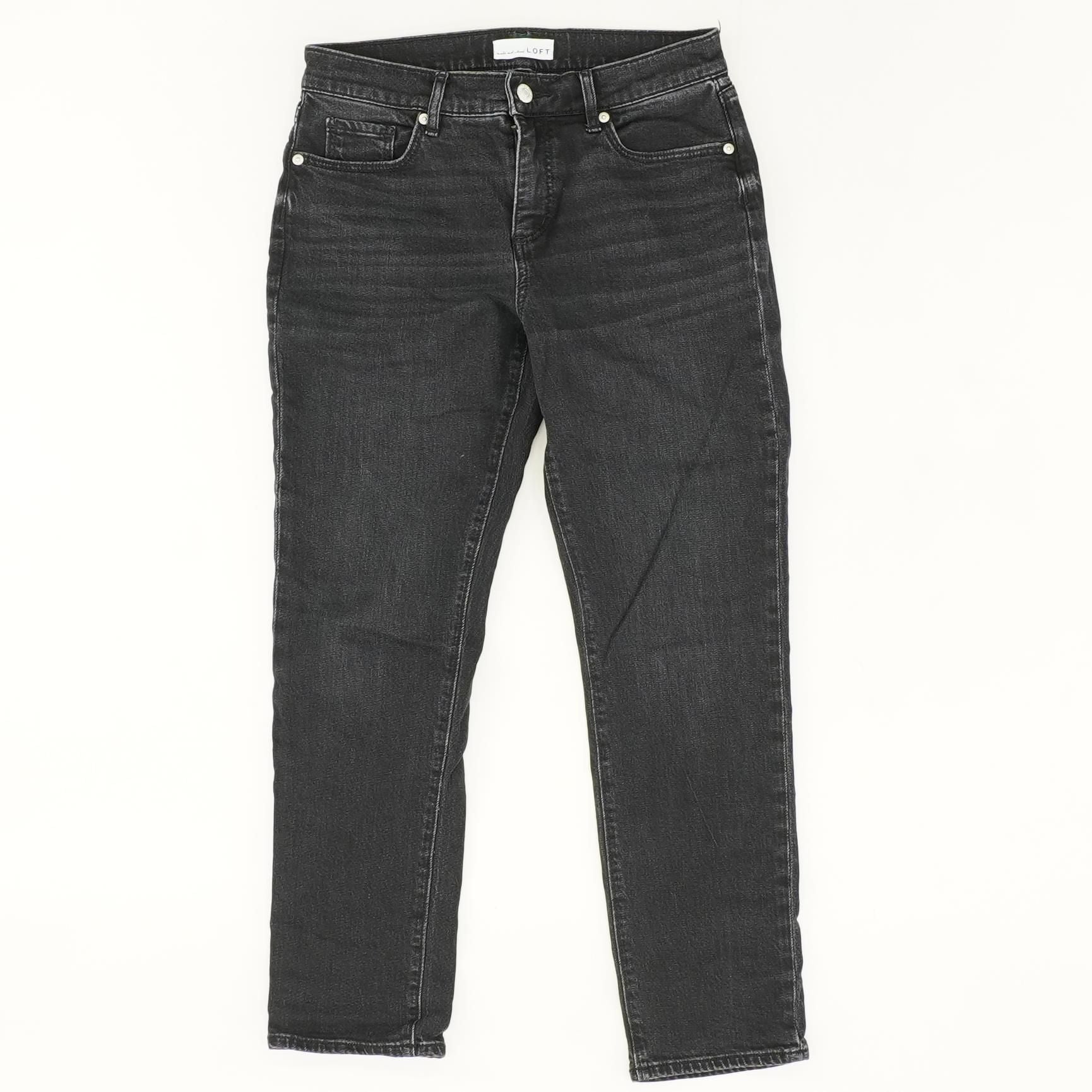 Black Solid Mid Rise Regular Jeans – Unclaimed Baggage