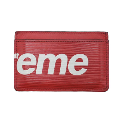 Louis Vuitton x Supreme Red Epi Leather Cardholder