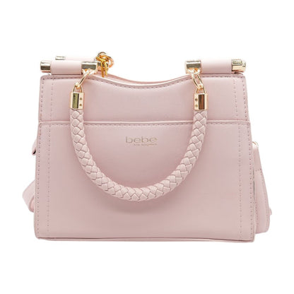 Pink Faux Leather Crossbody Bag